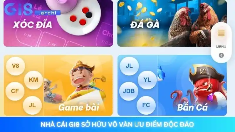 Trang chủ 7 Nhà cái Gi8 sở hữu vô vàn ưu điểm độc đáo